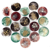 MyTindy Green and Gold Resin Coasters, view 2