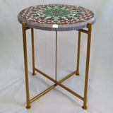 MyTindy Green and Red Zellige Table, view 2