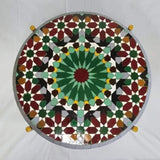 MyTindy Green and Red Zellige Table, view 5