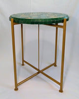 MyTindy Green and Yellow Zellige Table, view 3