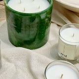 MyTindy 3 WICKS GREEN CANDLE ORANGE BLOSSOM, view 6
