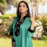 MyTindy Green Kaftan Dress, view 3