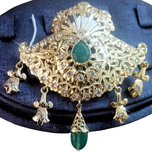 MyTindy Green Moroccan Brooch - Beldi