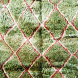 MyTindy Green Checkers Moroccan Carpet, view 2