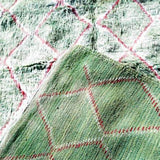 MyTindy Green Checkers Moroccan Carpet, view 4