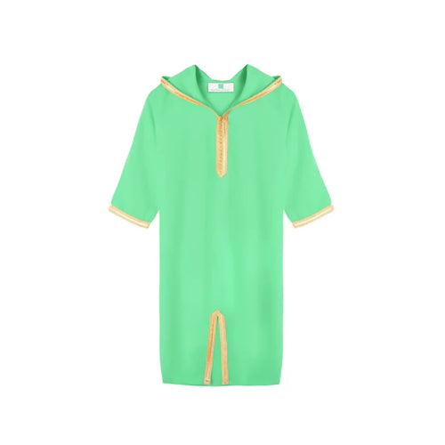 MyTindy Green Moroccan Djellaba for girls kids