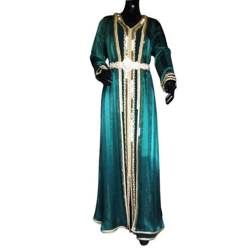MyTindy Green Silk Kaftan