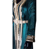 MyTindy Green Silk Kaftan, view 4
