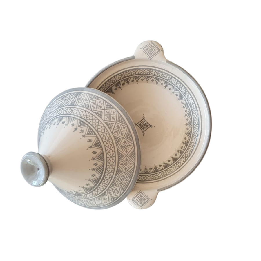 MyTindy Grey and white Tajine Guerza Dialna