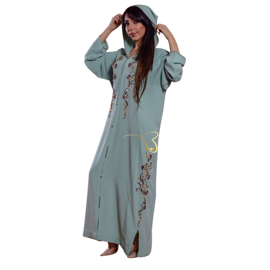 MyTindy Grey Blue Djellaba