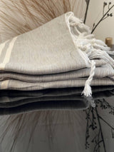 MyTindy Grey Moroccan Towel, view 4