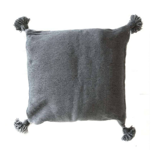MyTindy Grey Pom Pom Pillow Cover