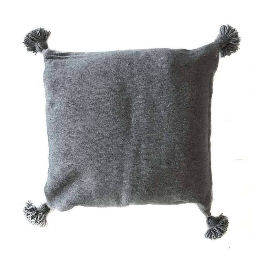 MyTindy Grey Pom Pom Pillow Cover