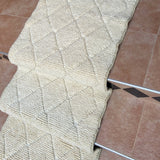 MyTindy Hallway Beni Ourain Natural Wool White runner rug, view 2