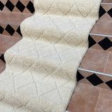 MyTindy Hallway Beni Ourain Natural Wool White runner rug, view 5