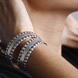 MyTindy Hammered Studs Bangle BRACELET, view 2
