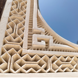 MyTindy Hand-Carved Plaster Wall Mirror, view 4