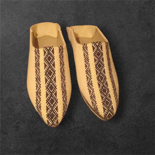 MyTindy Handcrafted Moroccan Fabric Slippers