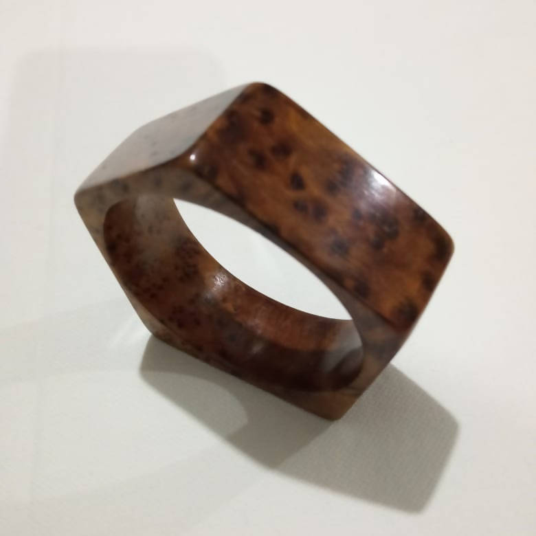MyTindy Handmade Bangle Thuja Wooden bracelet