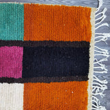 MyTindy Handmade Boujaad Moroccan Rug - Authentic Berber Wool Carpet for Stylish Home Decor, view 3