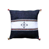 MyTindy Handmade embroidered and striped cushion - Several colors available, view 3