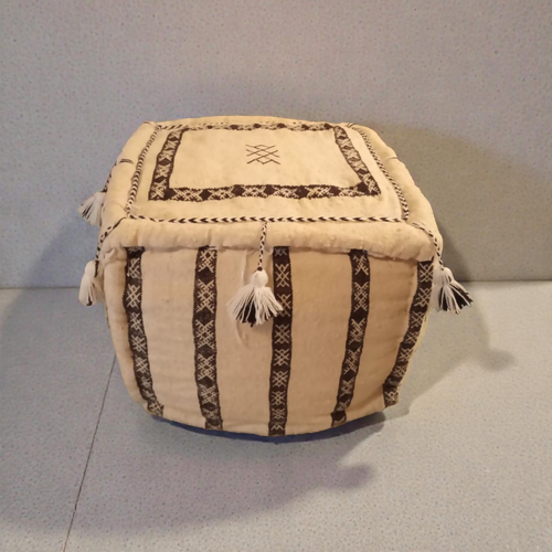 MyTindy Handmade Moroccan Berber Pouf | 100% Wool