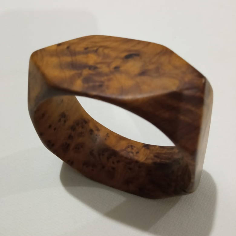 MyTindy Handmade Thuja Bangle Wooden bracelet