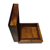MyTindy Handmade Thuja Wood Box with Seashell Ornaments, view 3