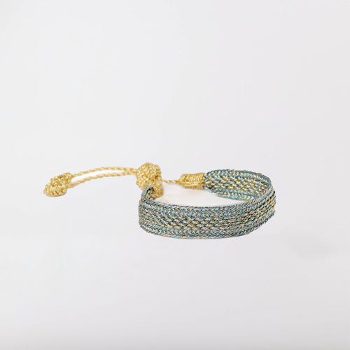 MyTindy Izy n°1 bracelet in Gold Denim