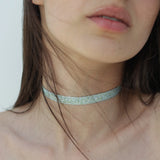 MyTindy Izy n°1 choker in Silver Green, view 2
