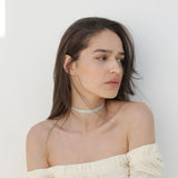 MyTindy Izy n°1 choker in Silver Green, view 3