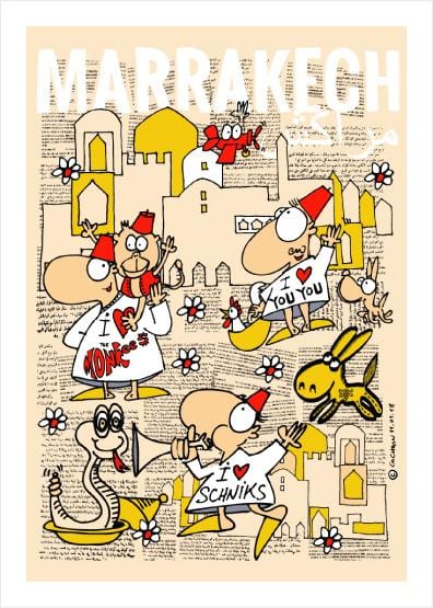 MyTindy Jemaa El Fnaa By C. Cochain - Poster