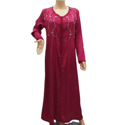 MyTindy Jouhara kaftan Burgundy