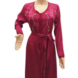 MyTindy Jouhara kaftan Burgundy, view 2