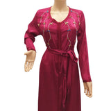 MyTindy Jouhara kaftan Burgundy, view 6