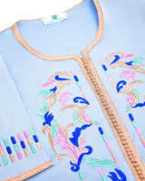 MyTindy Kaftan Dress - Sky blue for girls teens toddlers, view 2