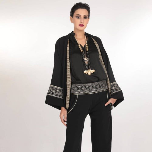 MyTindy Black Kimono set