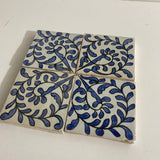 MyTindy Kitchen Ceramic tiles Hand painted backsplash tiles 4"x4" 100% Handmade for Bathroom built with mid century modern styling pool, remodeling, view 4