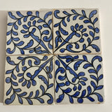 MyTindy Kitchen Ceramic tiles Hand painted backsplash tiles 4"x4" 100% Handmade for Bathroom built with mid century modern styling pool, remodeling, view 5