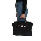 MyTindy LALO Black Jute Bag, view 3