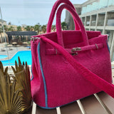MyTindy LALO Terry Cloth Beach Handbag, view 6