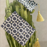 MyTindy Large grey Moroccan pouch, view 2