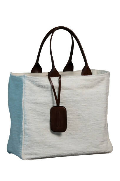 MyTindy Large HC Wool & Leather Tote Bag