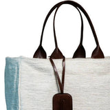 MyTindy Large HC Wool & Leather Tote Bag, view 2