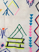 MyTindy Large Moroccan Wool Carpet - Handmade Tribal Patterns, view 6