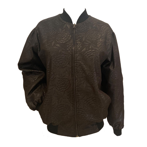 MyTindy Aicha Leather Effect Bomber Jacket