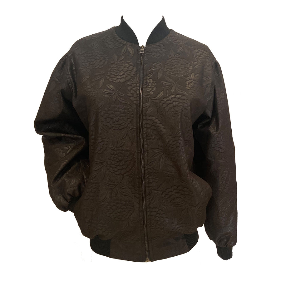 MyTindy Aicha Leather Effect Bomber Jacket