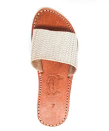 MyTindy Leather Off White Sandals, view 4