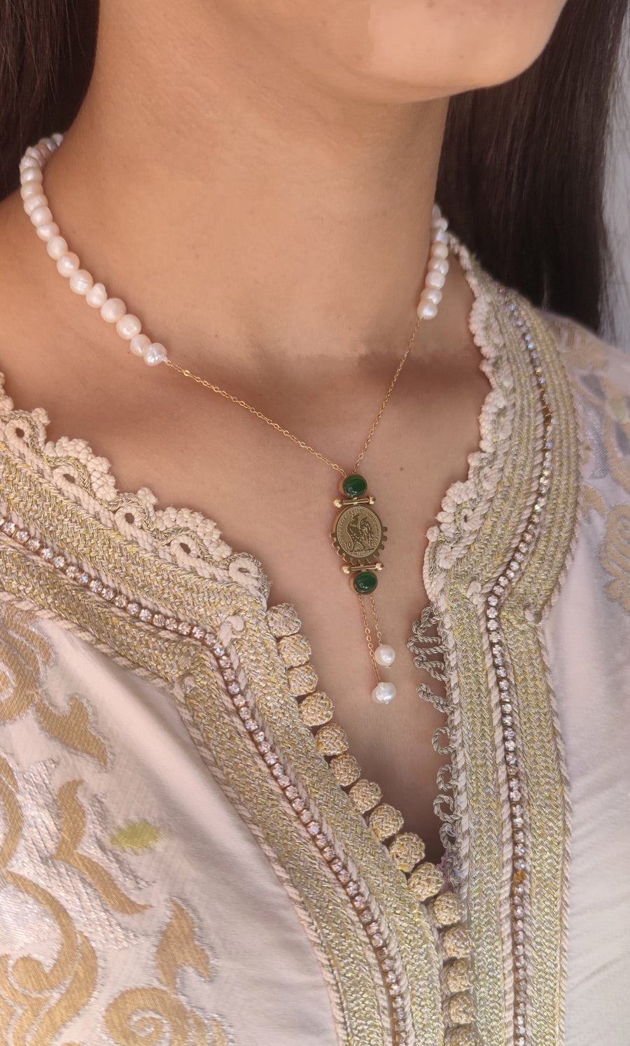 MyTindy Leila White Necklace