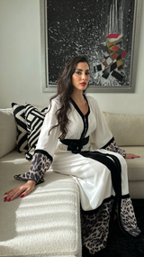 MyTindy Leopard Gandoura Moroccan Dress, view 2